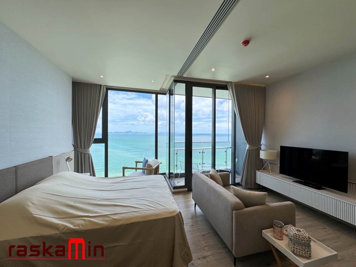 KT0046🏖️1ห้องนอน 38ตรม ชั้น20 🌊วิวทะเล พร้อมเฟอร์นิเจอร์ AROM อารมณ์ วงศ์อมาตย์🦀พัทยาเหนือ