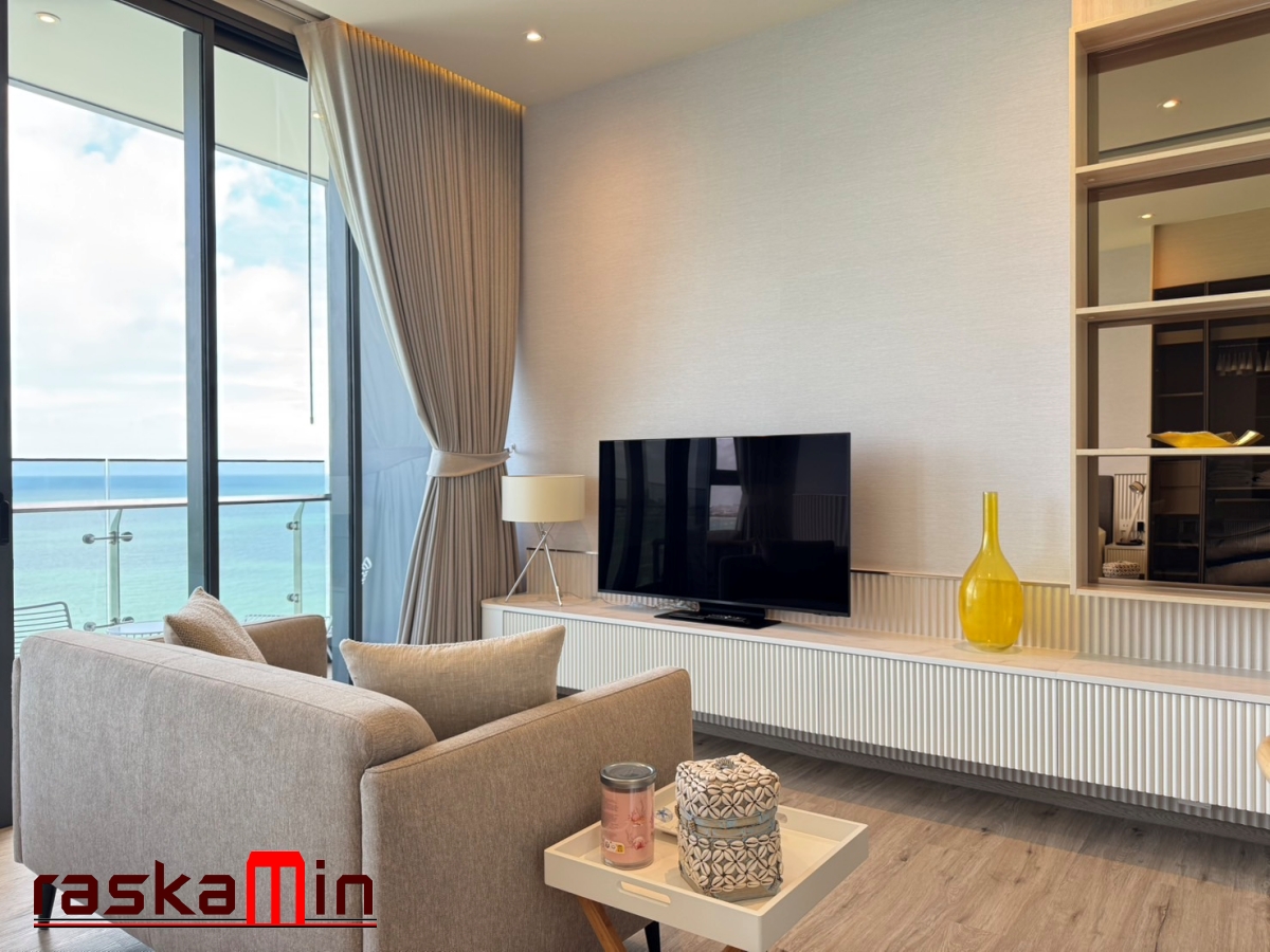 KT0046🏖️1ห้องนอน 38ตรม ชั้น20 🌊วิวทะเล พร้อมเฟอร์นิเจอร์ AROM อารมณ์ วงศ์อมาตย์🦀พัทยาเหนือ