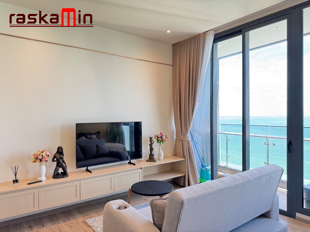 KT0050🏖️1ห้องนอน 39ตรม ชั้น19 🌊วิวทะเล พร้อมเฟอร์นิเจอร์ AROM อารมณ์ วงศ์อมาตย์🦀พัทยาเหนือ