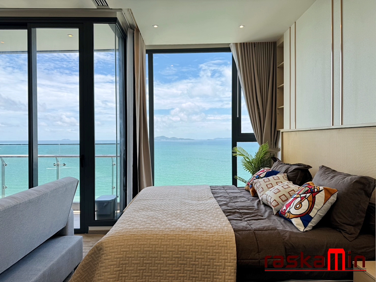 KT0050🏖️1ห้องนอน 39ตรม ชั้น19 🌊วิวทะเล พร้อมเฟอร์นิเจอร์ AROM อารมณ์ วงศ์อมาตย์🦀พัทยาเหนือ