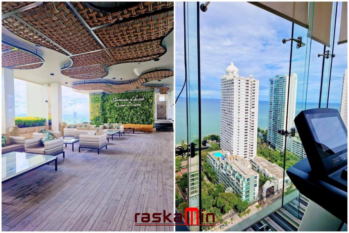 KT0057🦞32ตรม ห้องSTUDIO ชั้น25 พร้อมเฟอร์นิเจอร์ The Riviera Wongamat | เดอะ ริเวียร่า วงศ์อมาตย์ บีช🦀พัทยาเหนือ