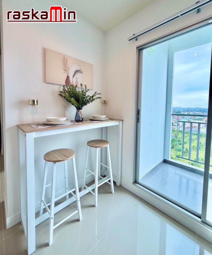 KT0060🌴1ห้องนอน 26ตรม ชั้น14 ตึกA พร้อมเฟอร์นิเจอร์ Lumpini Ville Naklua🏖️ลุมพินี วิลล์ นาเกลือ วงศ์อมาตย์