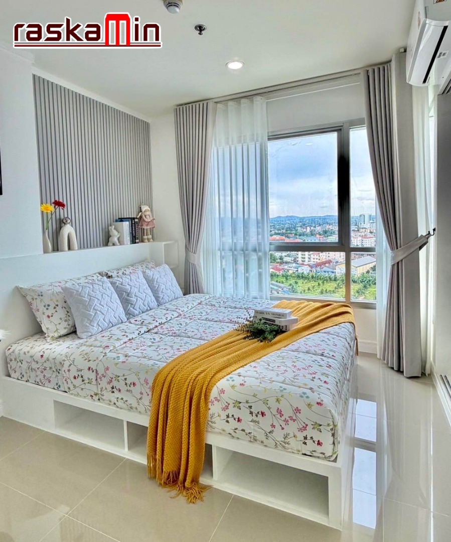 KT0060🌴1ห้องนอน 26ตรม ชั้น14 ตึกA พร้อมเฟอร์นิเจอร์ Lumpini Ville Naklua🏖️ลุมพินี วิลล์ นาเกลือ วงศ์อมาตย์