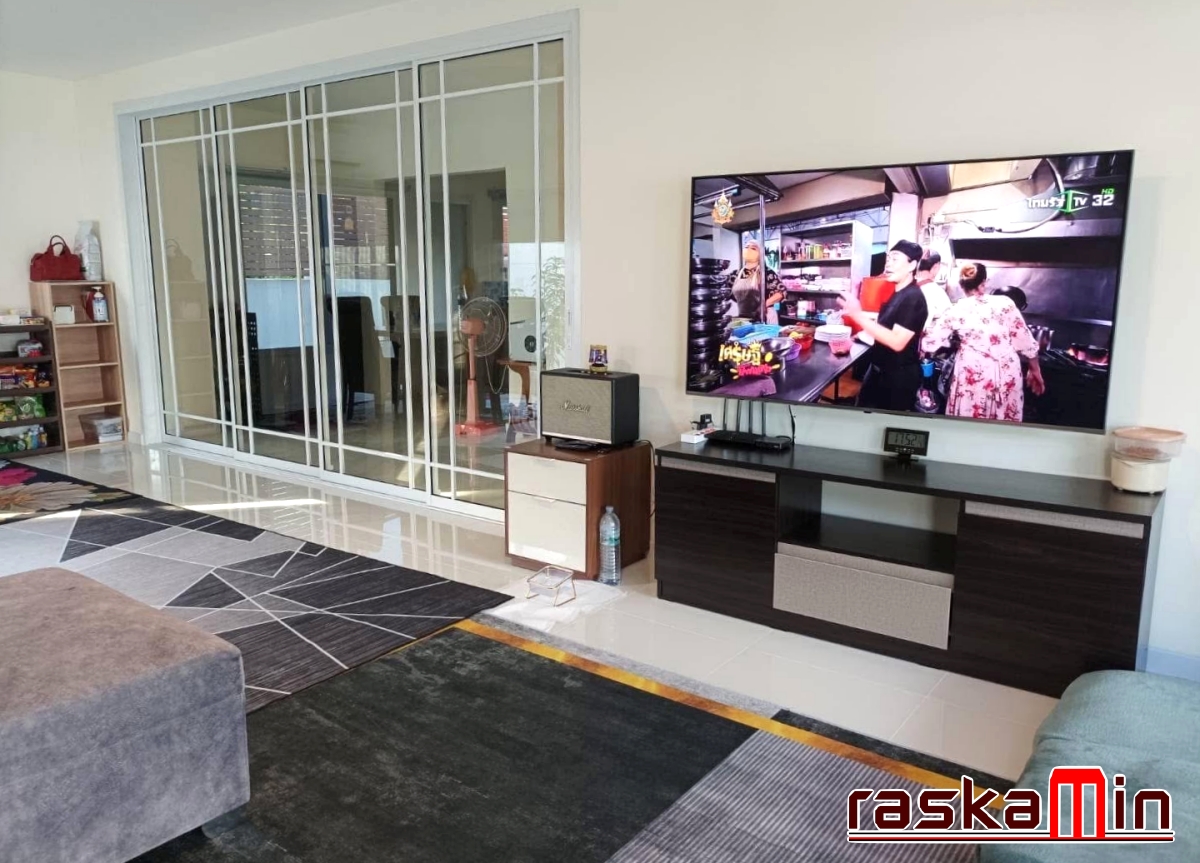 KT0061🏡บ้าน 100ตรว 3ห้องนอน🌳พร้อมสวนขนาดใหญ่และเฟอร์นิเจอร์ บ้านพฤกษานารา ชัยพฤกษ์2-จอมเทียน