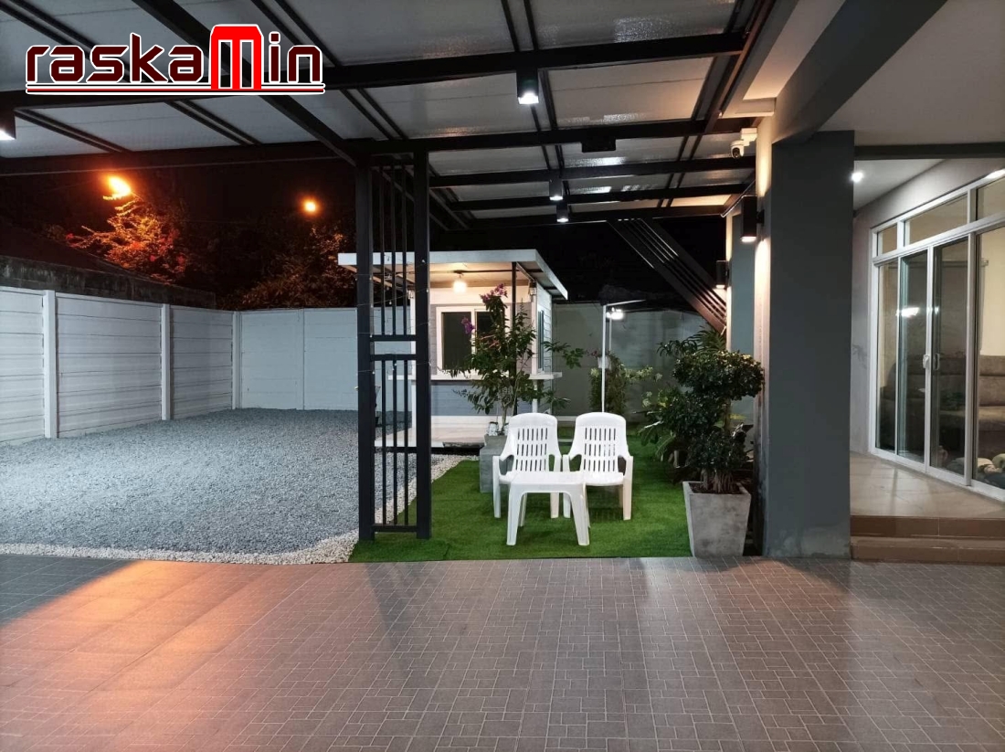 KT0061🏡บ้าน 100ตรว 3ห้องนอน🌳พร้อมสวนขนาดใหญ่และเฟอร์นิเจอร์ บ้านพฤกษานารา ชัยพฤกษ์2-จอมเทียน