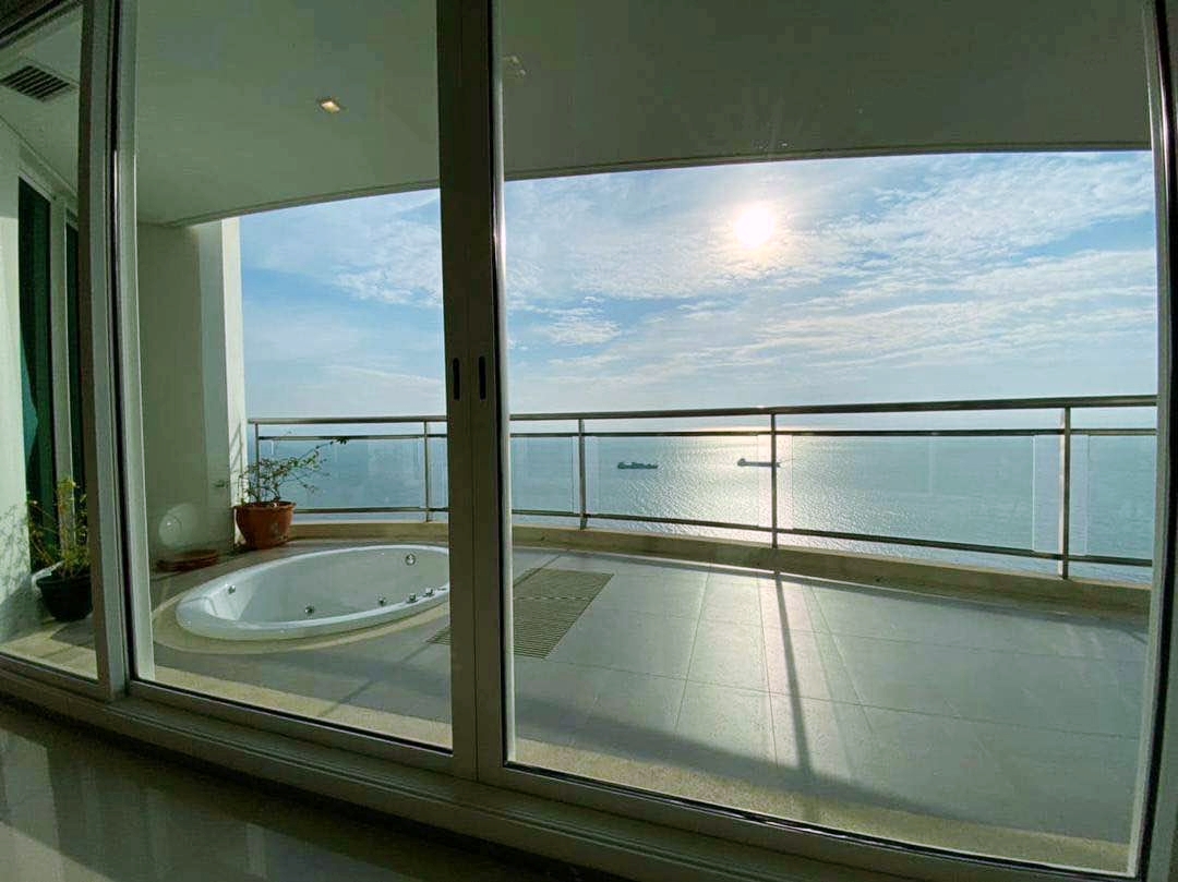 KT0063🐱3 ห้องนอน 217ตรม ตึกA ชั้น 22🏖️วิวทะเล🛁ระเบียงกว้างพร้อมJacuzzi Reflection Jomtien | รีเฟล็คชั่น จอมเทียน