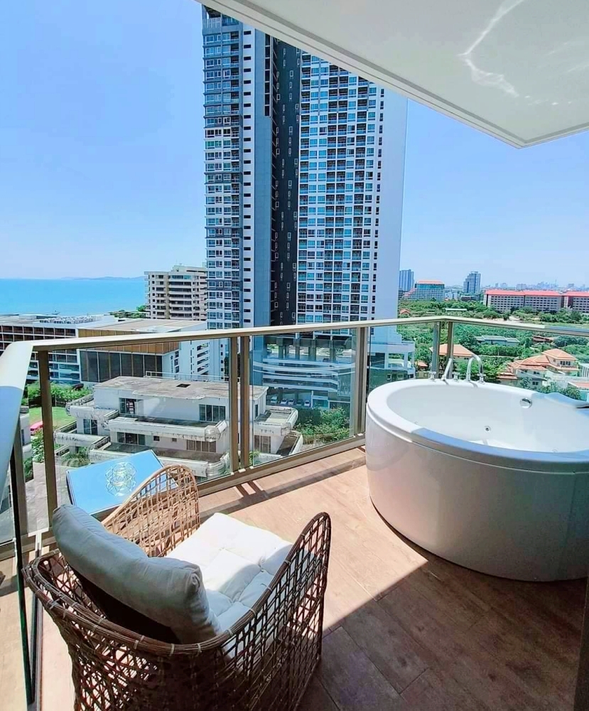 KT0069🌅1ห้องนอน 45ตรม ชั้น14🏖️วิวทะเล ระเบียงกว้าง+Jacuzzi🛁The Riviera Monaco | เดอะ ริเวียร่า โมนาโก