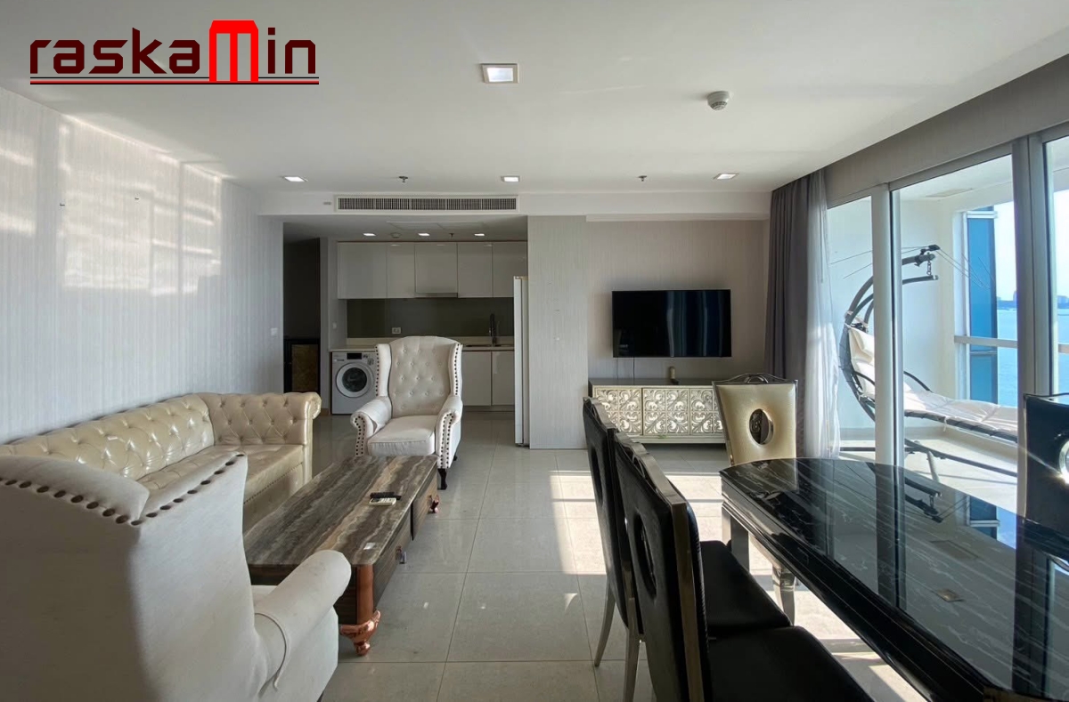 KT0073🏄‍♂️2ห้องนอน 97ตรม ตึก A ชั้น27🏖️วิวทะเล พร้อมเฟอร์นิเจอร์ The Palm Wongamat Beach Pattaya🌴