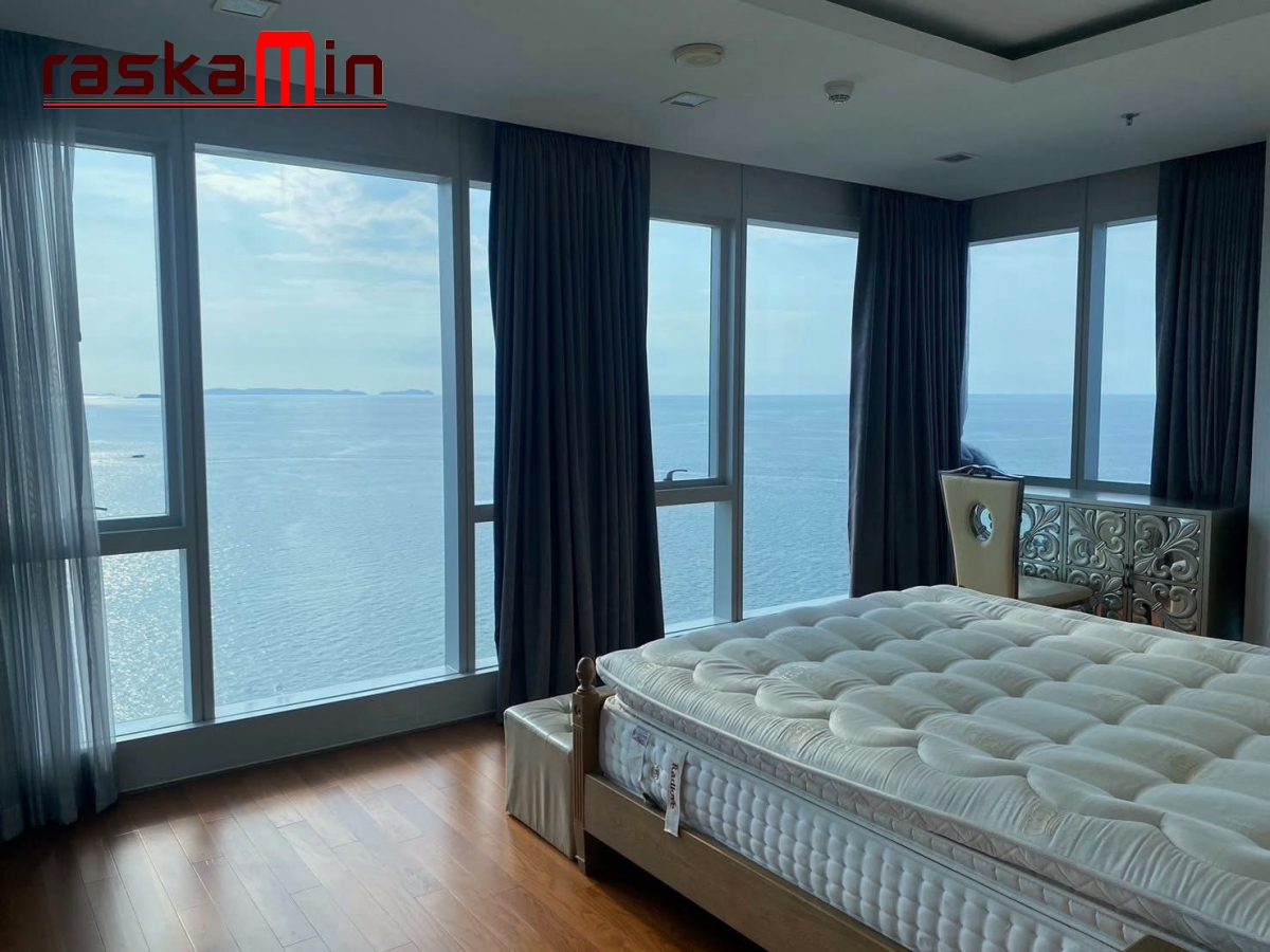KT0073🏄‍♂️2ห้องนอน 97ตรม ตึก A ชั้น27🏖️วิวทะเล พร้อมเฟอร์นิเจอร์ The Palm Wongamat Beach Pattaya🌴