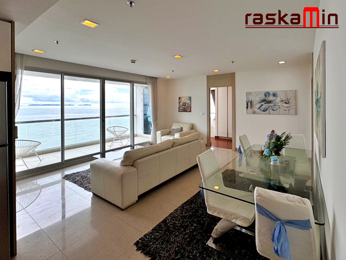 KT0087🌴The Palm Wongamat Beach Pattaya🏄‍♂️2ห้องนอน 97ตรม ตึก A ชั้น7🏖️วิวทะเล พร้อมเฟอร์นิเจอร์