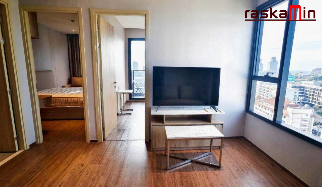 FQ🗺️KT0088🌊ONCE Pattaya วันซ์ พัทยา สาย3🌅2ห้องนอน 52ตรม ชั้น12A พร้อมเฟอร์นิเจอร์