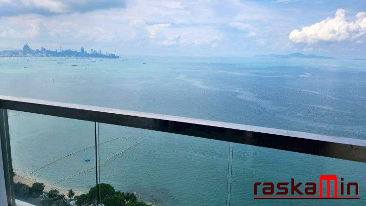 KT0090🌴The Palm Wongamat Beach Pattaya🏄‍♂️1ห้องนอน 47ตรม ตึก A ชั้น41🏖️วิวทะเล