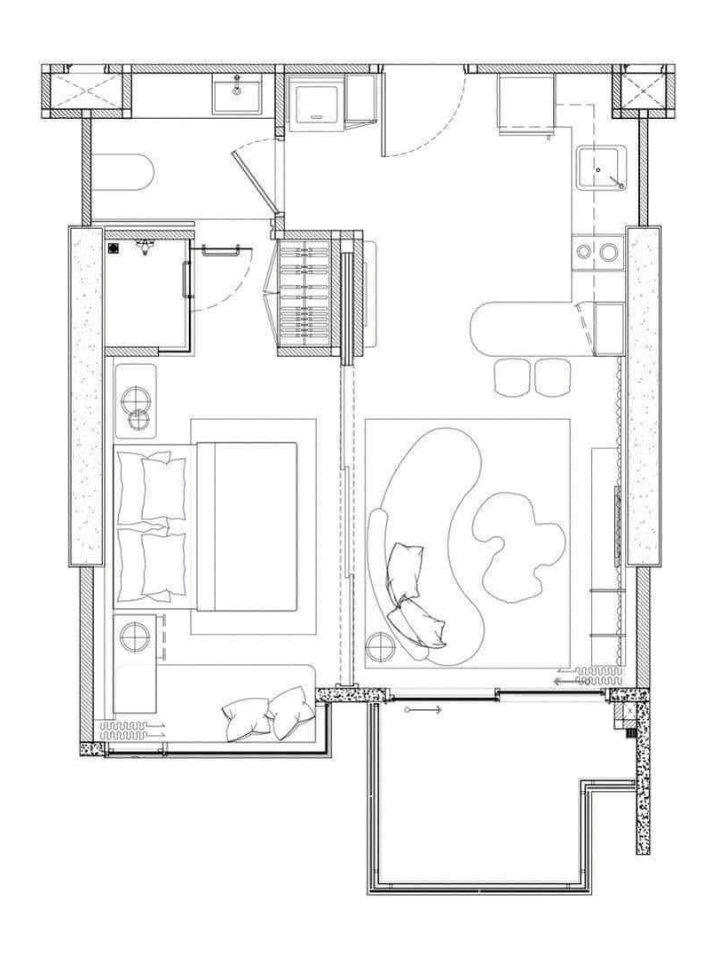 KT0103🌴Arom Jomtien Pattaya City🏖️1ห้องนอน 47ตรม ชั้น34🌅วิวทะเล Full Fitted