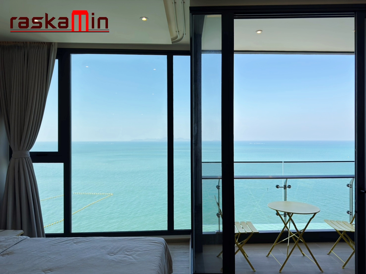 KT0112🦀AROM อารมณ์ วงศ์อมาตย์ พัทยาเหนือ🏖️1ห้องนอน 38ตรม ชั้น16🌊วิวทะเล พร้อมเฟอร์นิเจอร์