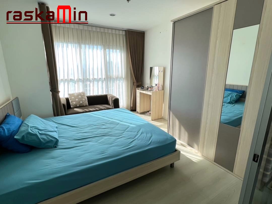 KT0115🚆Aspire สุขุมวิท48😍1ห้องนอน 38ตรม ชั้น24 ตึกS พร้อมเฟอร์นิเจอร์ ใกล้BTSพระโขนง