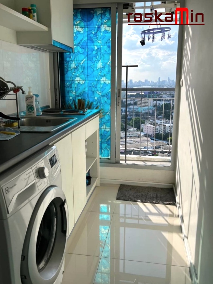 KT0115🚆Aspire สุขุมวิท48😍1ห้องนอน 38ตรม ชั้น24 ตึกS พร้อมเฟอร์นิเจอร์ ใกล้BTSพระโขนง