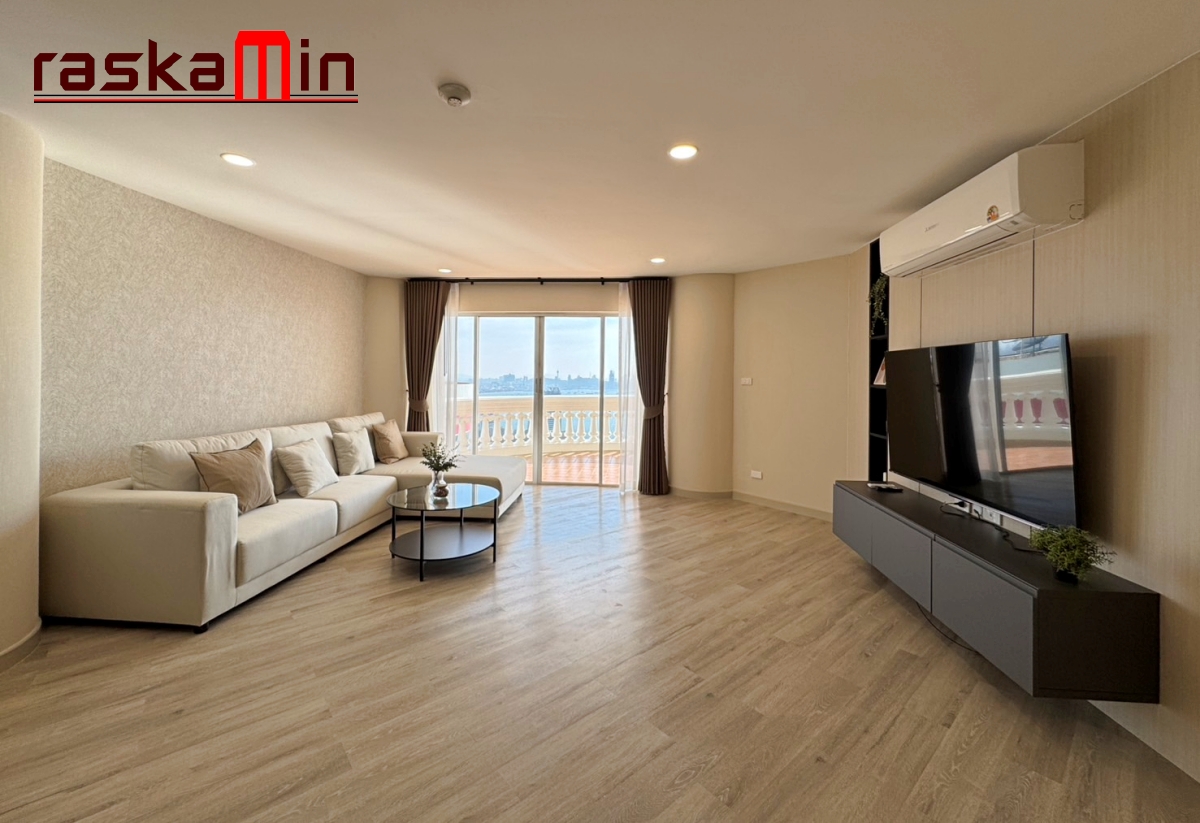 KT0119🦀Sky Beach Condo สกายบีช คอนโด🏖️2ห้องนอน 124.5ตรม ชั้น38🌊วิวทะเล พร้อมเฟอร์นิเจอร์