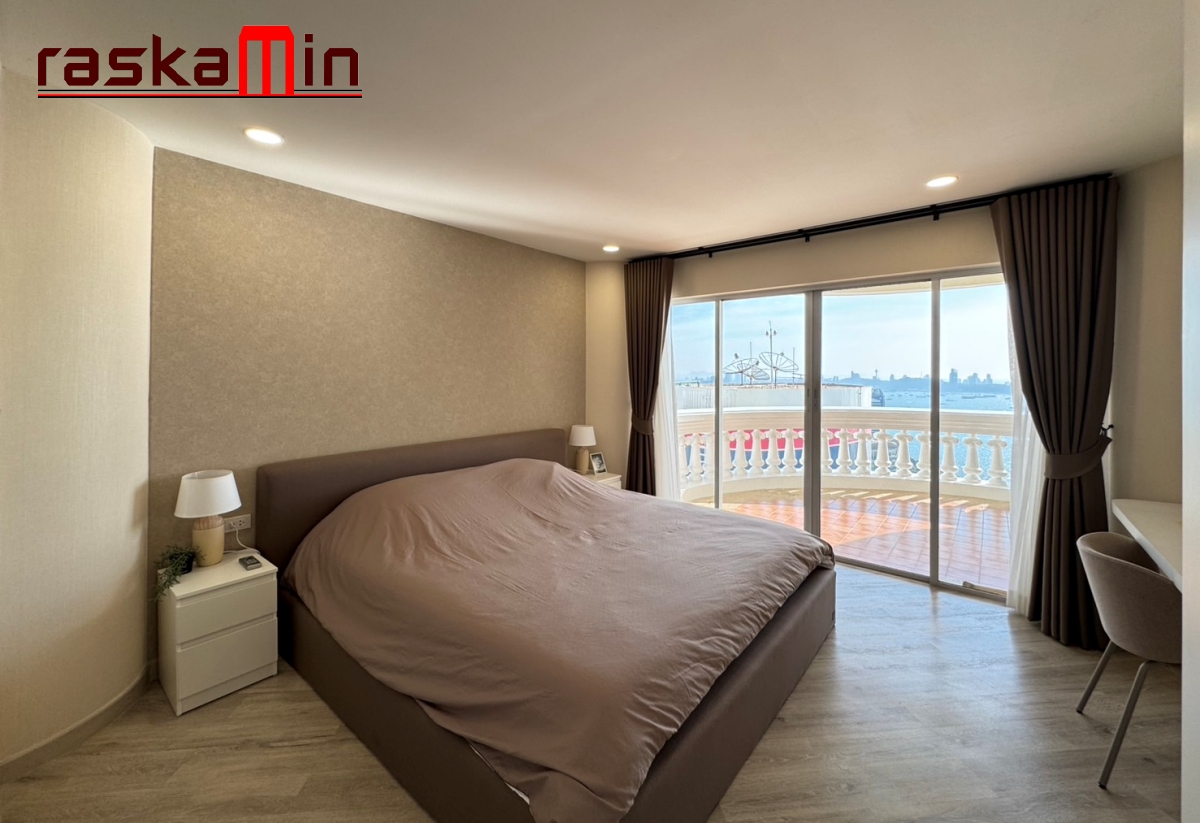 KT0119🦀Sky Beach Condo สกายบีช คอนโด🏖️2ห้องนอน 124.5ตรม ชั้น38🌊วิวทะเล พร้อมเฟอร์นิเจอร์