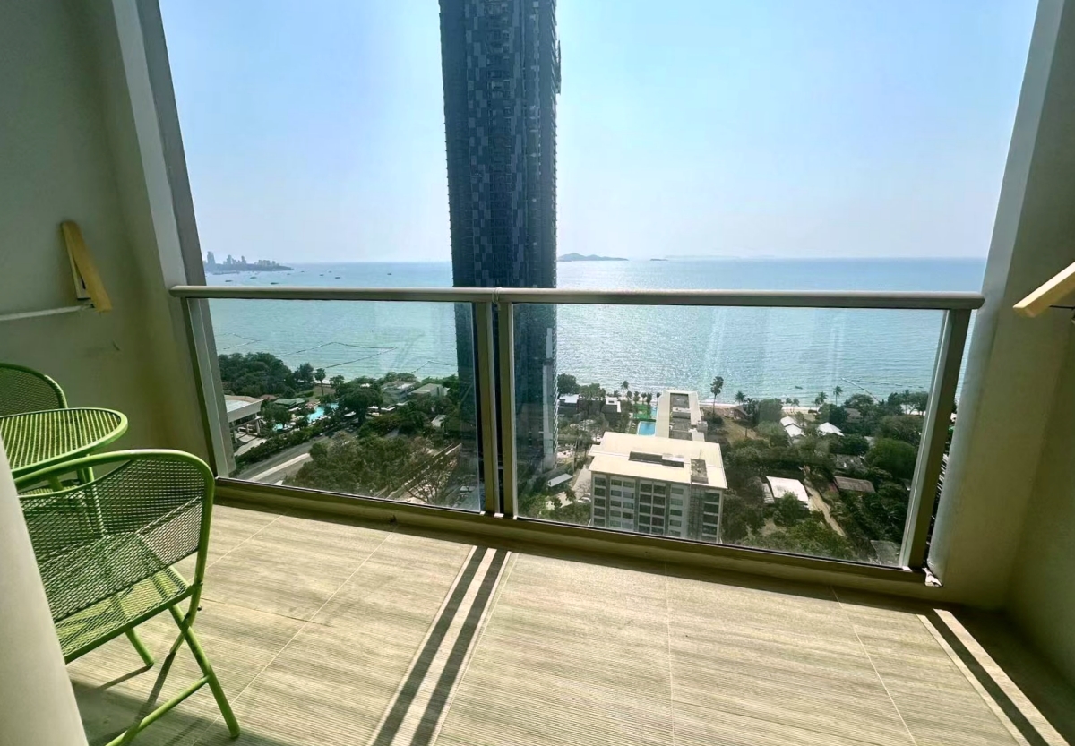 KT0120🌴The Riviera Wongamat | เดอะ ริเวียร่า วงศ์อมาตย์ บีช🏄‍♂️Studio 31.5ตรม ชั้น24 ตึก A🌊วิวทะเล พร้อมเฟอร์นิเจอร์