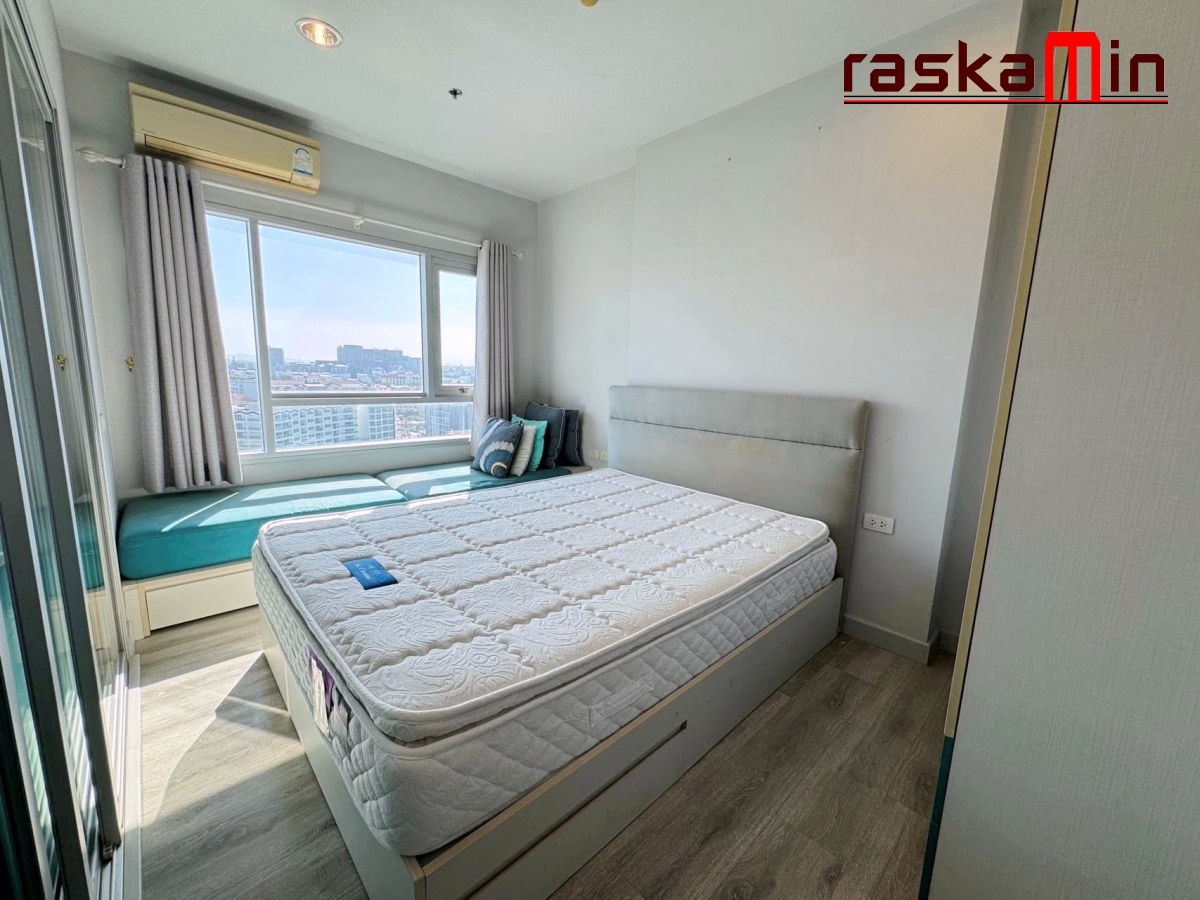 KT0122🌊Centric Sea Pattaya เซ็นทริค ซี พัทยา🌅1ห้องนอน 32ตรม ชั้น13 ตึกB พร้อมเฟอร์นิเจอร์