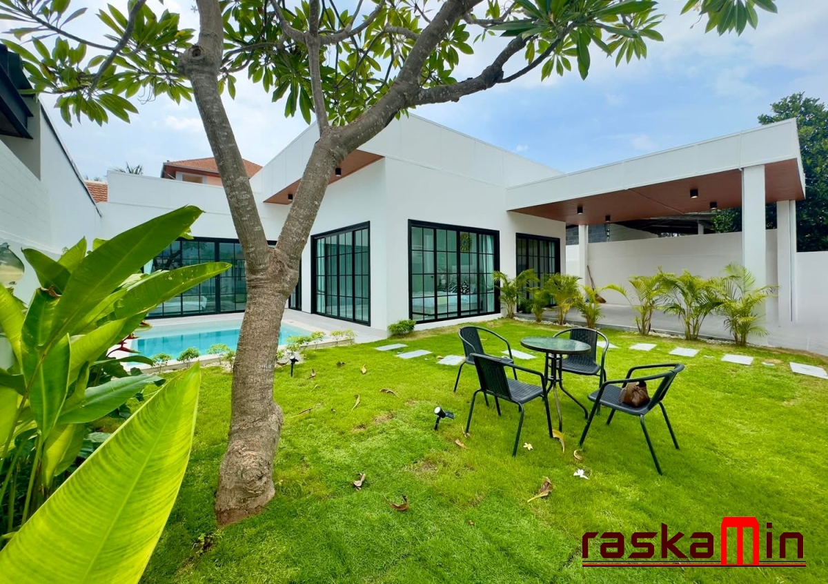 KT0123🚵Pool Villa ใกล้สวนสุขภาพหนองปรือ 3ห้องนอน 64ตรว🏊พร้อมสระว่ายน้ำ🌷สวน🪑เฟอร์นิเจอร์