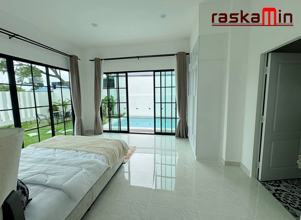 KT0123🚵Pool Villa ใกล้สวนสุขภาพหนองปรือ 3ห้องนอน 64ตรว🏊พร้อมสระว่ายน้ำ🌷สวน🪑เฟอร์นิเจอร์