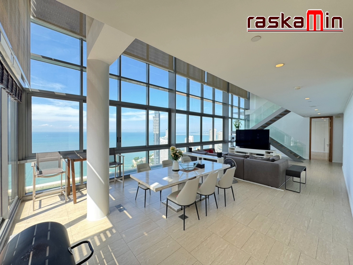 KT0127🦀Northpoint Pattaya นอร์ท พอยท์ พัทยา🏖️Duplex🏊‍♂️สระน้ำส่วนตัว 4ห้องนอน 359ตรม ชั้นสูง🌊วิวทะเล พร้อมเฟอร์นิเจอร์