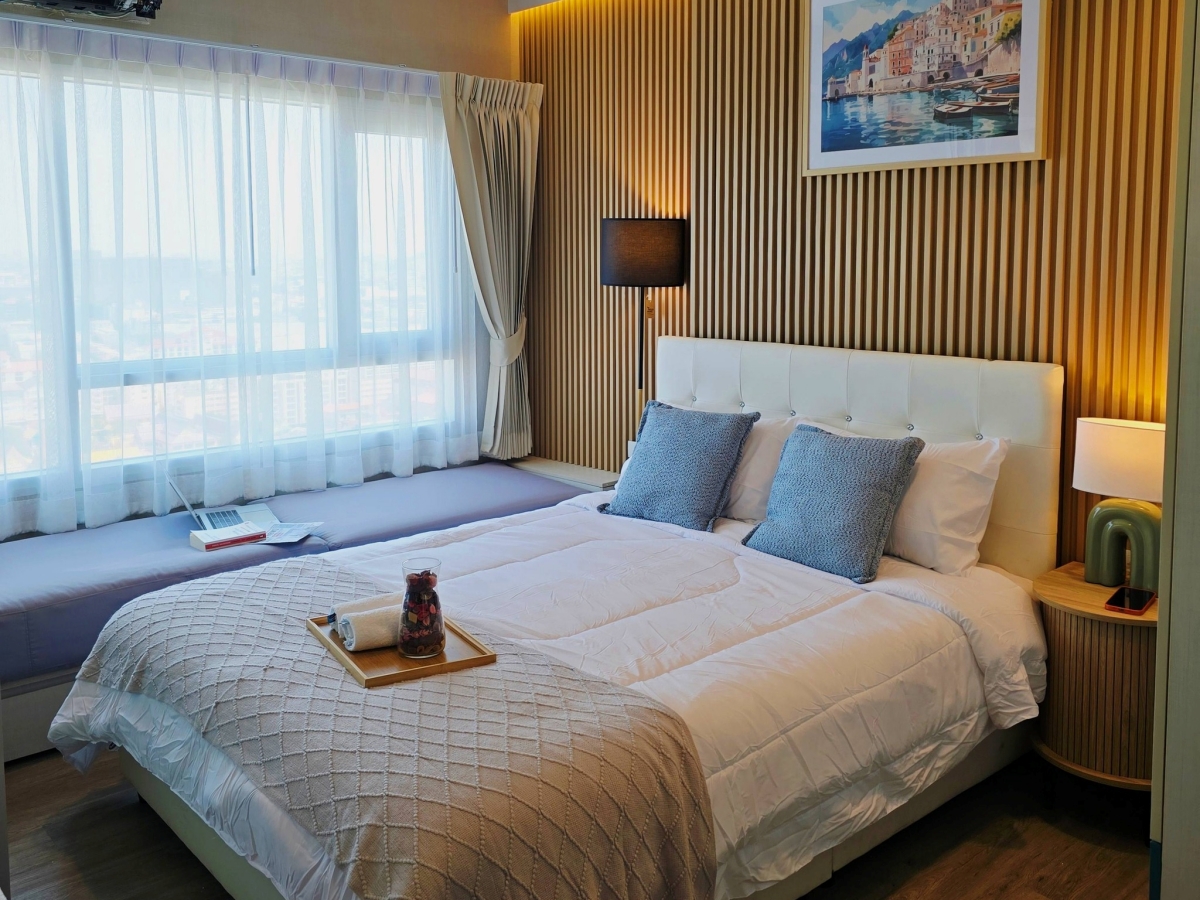 KT0128🌊Centric Sea Pattaya เซ็นทริค ซี พัทยา🌅1ห้องนอน 32ตรม ชั้น25 ตึกB พร้อมเฟอร์นิเจอร์