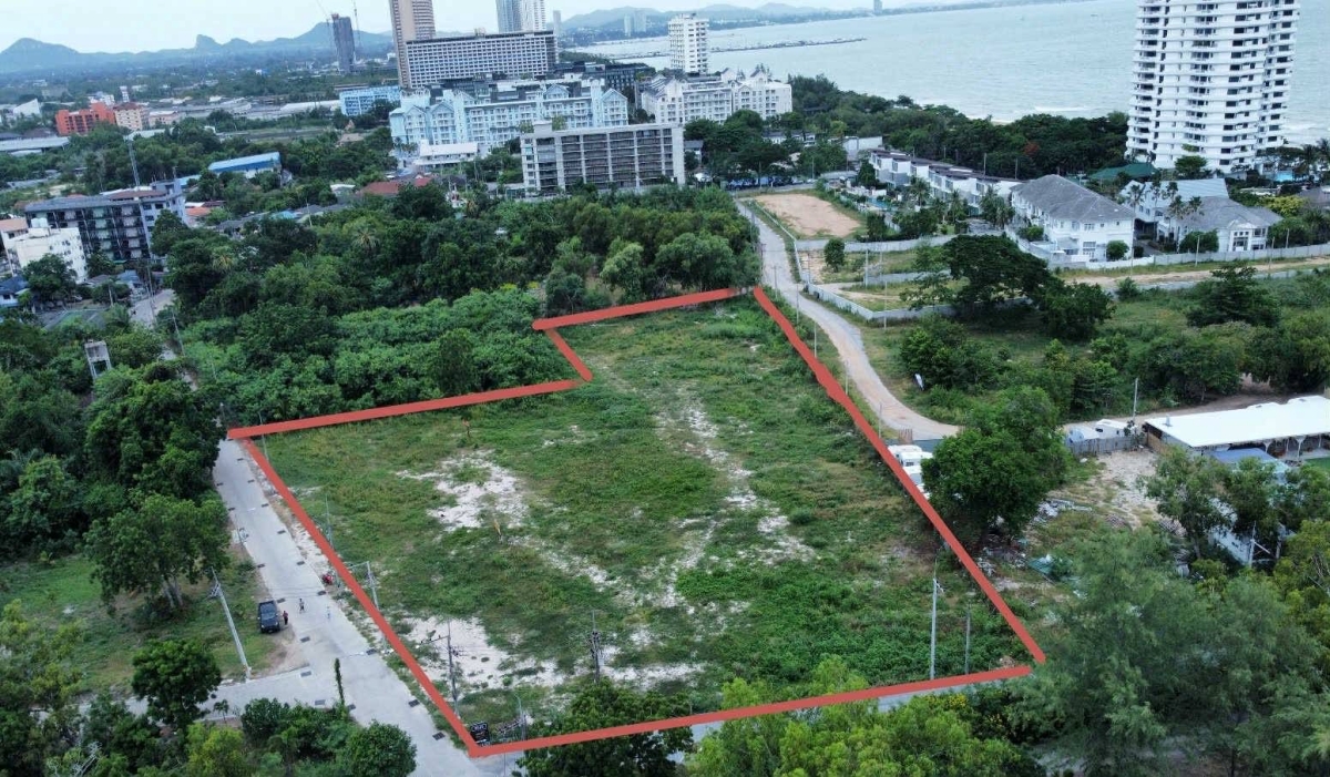 KT0043🏖️ขายที่ดินนาจอมเทียน ซอย12 ขนาด 5ไร่ 480ม.ถึงถนนสุขุมวิท ใกล้ Tutu beach