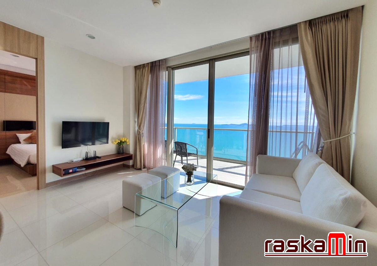 KT0130🌴The Riviera Wongamat พัทยาเหนือ🏄‍♂️2ห้องนอน 86ตรม ตึก A🌊วิวทะเล พร้อมเฟอร์นิเจอร์