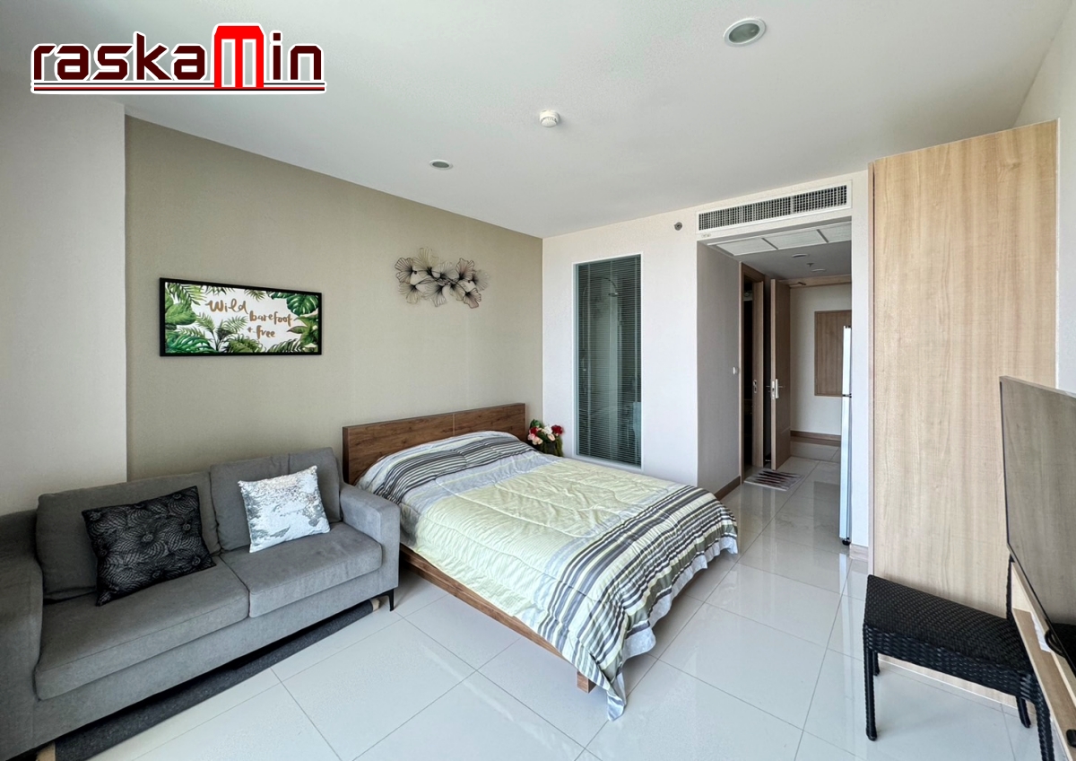 KT0134🌴The Riviera Wongamat พัทยาเหนือ🏄‍♂️Studio 32ตรม ชั้น40 ตึก A🌊วิวทะเล พร้อมเฟอร์นิเจอร์