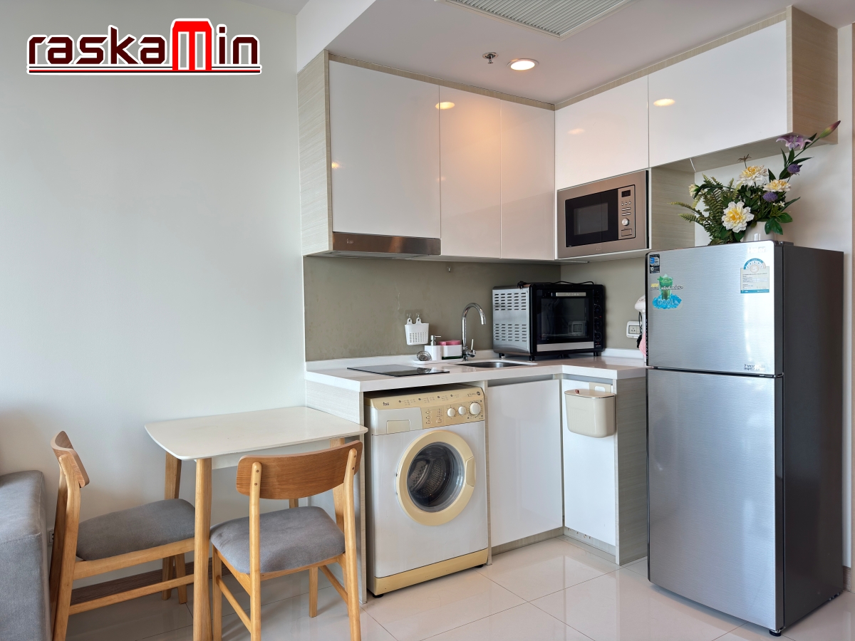 KT017🌴The Riviera Wongamat🏄‍♂️1ห้องนอน 35ตรม ชั้น16 ตึกB🌊วิวทะเล พร้อมเฟอร์นิเจอร์