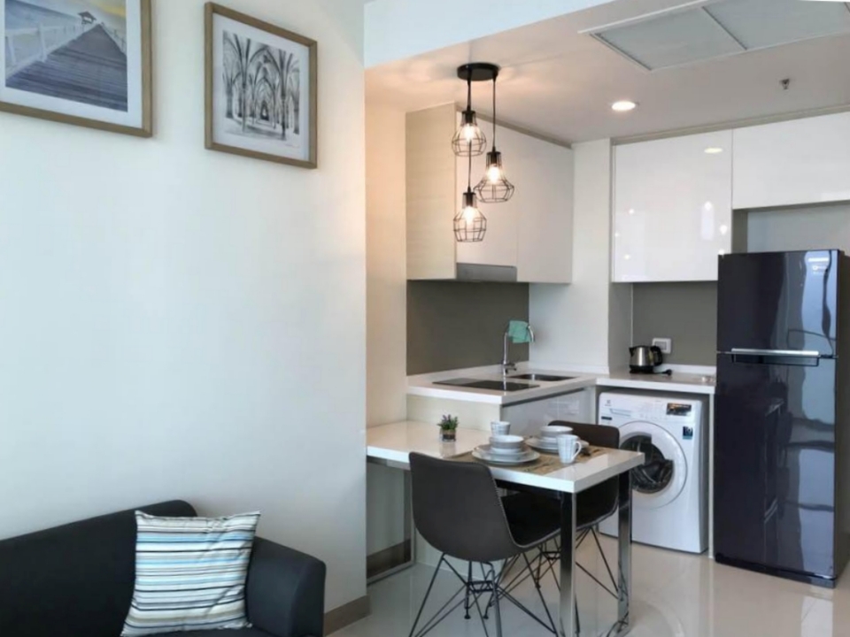 KT0183🌴The Riviera Wongamat🏄‍♂️1ห้องนอน 36ตรม ชั้น12 ตึกB🌊วิวทะเล พร้อมเฟอร์นิเจอร์