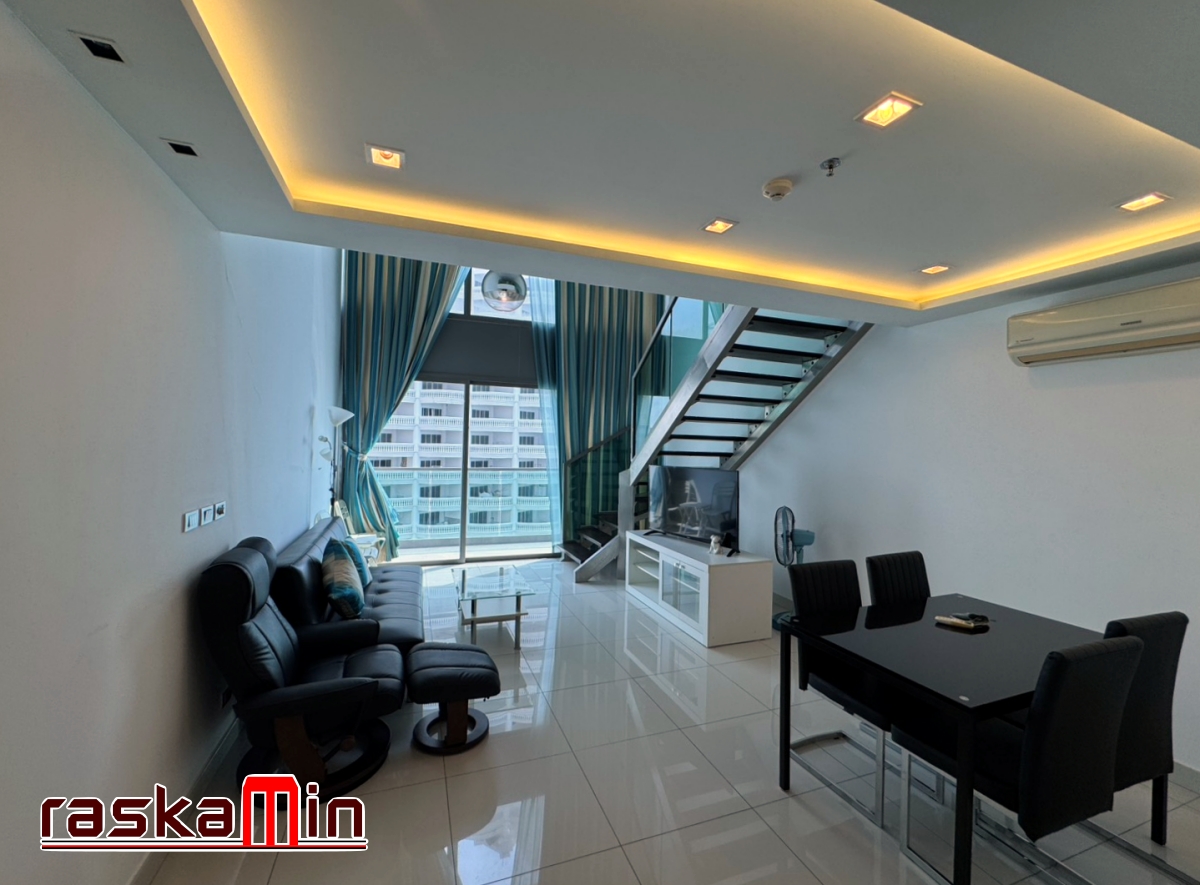 KT0200🌴Wong Amat Tower วงศ์อมาตย์ ทาวเวอร์🏄‍♂️Duplex 1ห้องนอน 66ตรม ชั้น22🏖️วิวทะเล พร้อมเฟอร์นิเจอร์