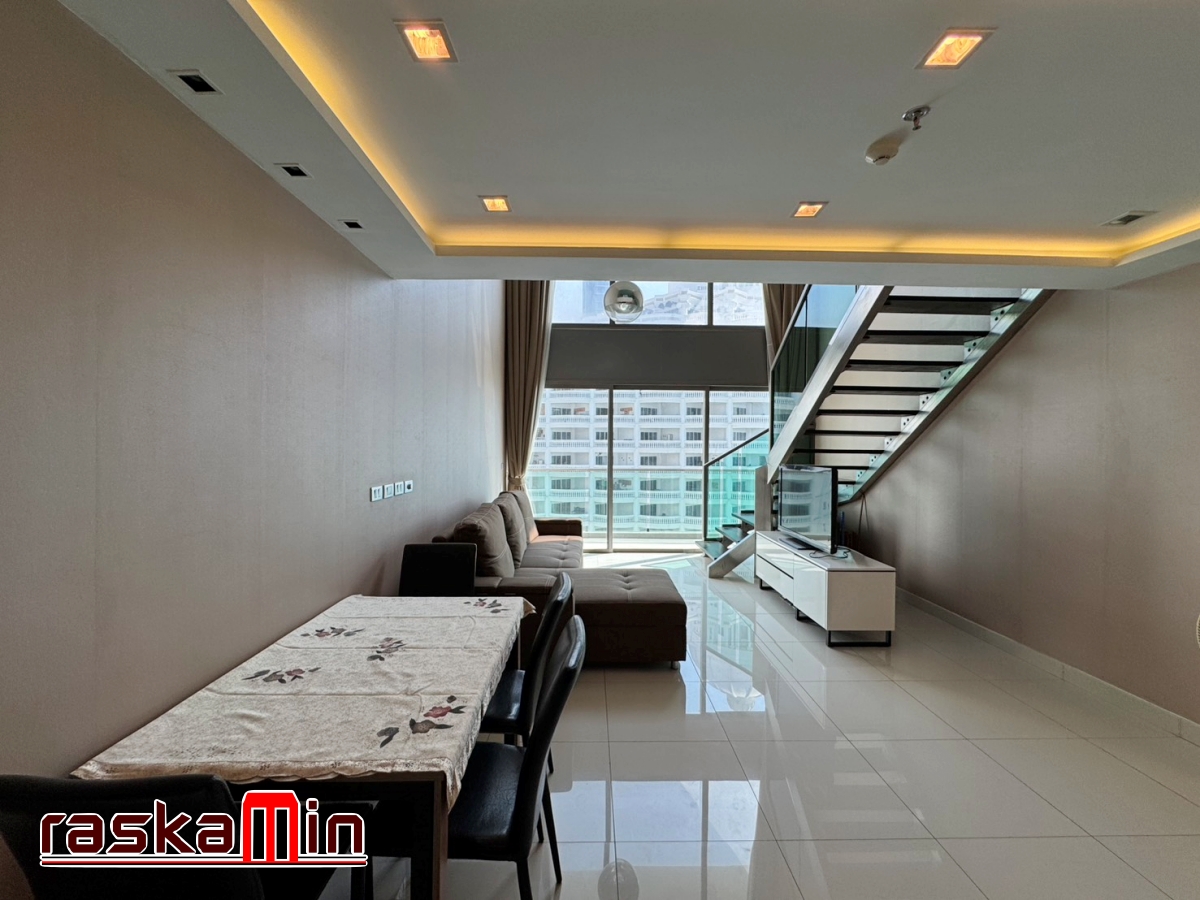 KT0201🌴Wong Amat Tower🏄‍♂️Duplex 1ห้องนอน 66ตรม ชั้น31🏖️วิวทะเล พร้อมเฟอร์นิเจอร์