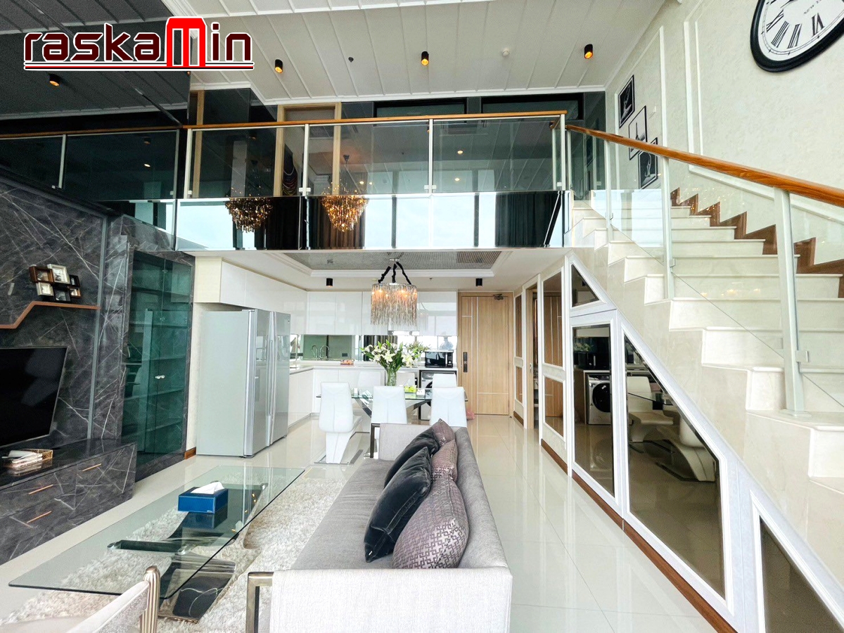 KT0212🌴The Riviera Jomtien🏖️Duplex 2ห้องนอน 205ตรม ชั้น43-44🌅วิวทะเล พร้อมเฟอร์นิเจอร์