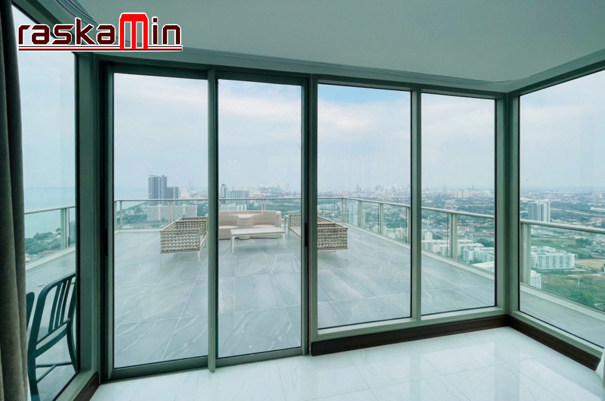 KT0212🌴The Riviera Jomtien🏖️Duplex 2ห้องนอน 205ตรม ชั้น43-44🌅วิวทะเล พร้อมเฟอร์นิเจอร์