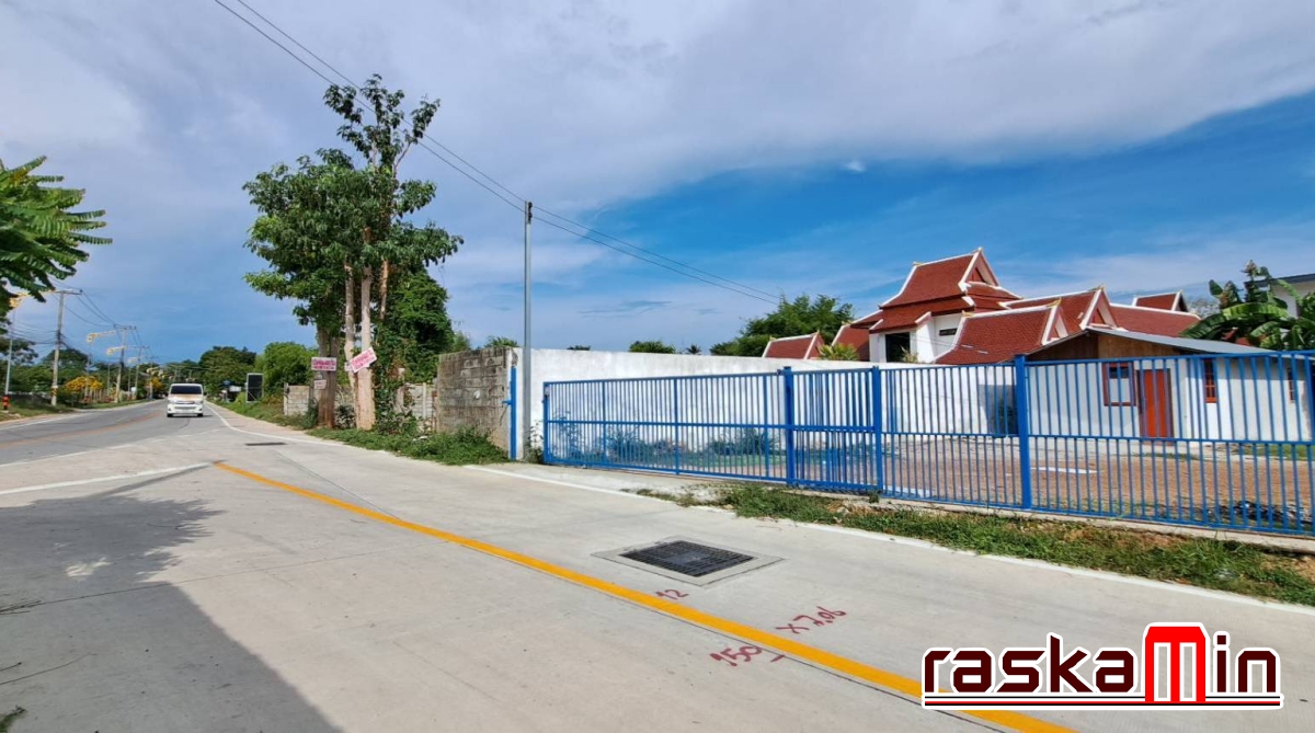 KT0217🏘️ที่ดินติดถนนทุ่งกลม-ตาลหมัน 219ตรว ใกล้วัดสามัคคีประชาราม, อ่างเก็บน้ำชากนอก ถมแล้ว ติดถนน