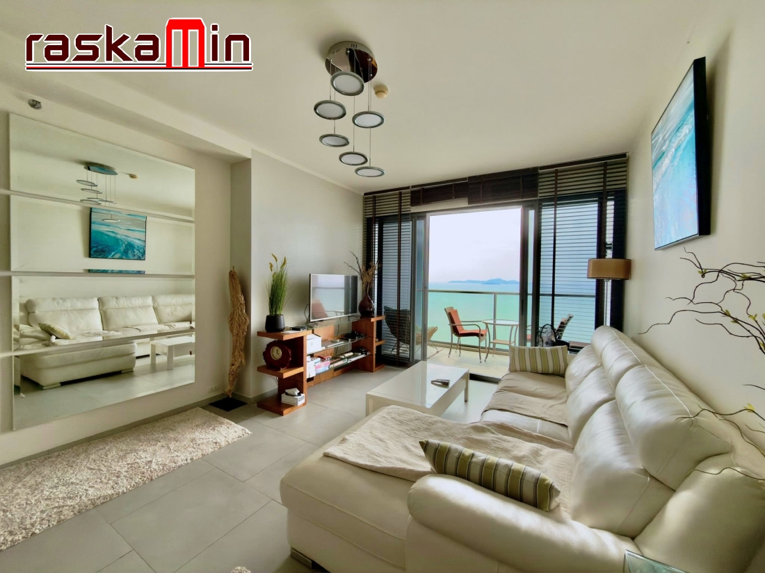 KT0242🏄‍♂️Zire Wongamat🏖️1ห้องนอน 77ตรม ตึก A ชั้น37 พร้อมเฟอร์นิเจอร์🌊วิวทะเล