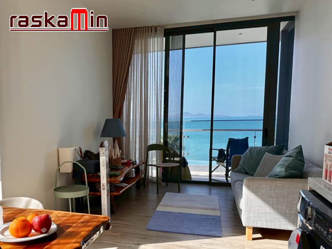 KT0301🏄‍♂️AROM Wongamat🏖️2ห้องนอน 82ตรม ชั้นเตี้ย ห้องมุม🌊วิวทะเล พร้อมเฟอร์นิเจอร์