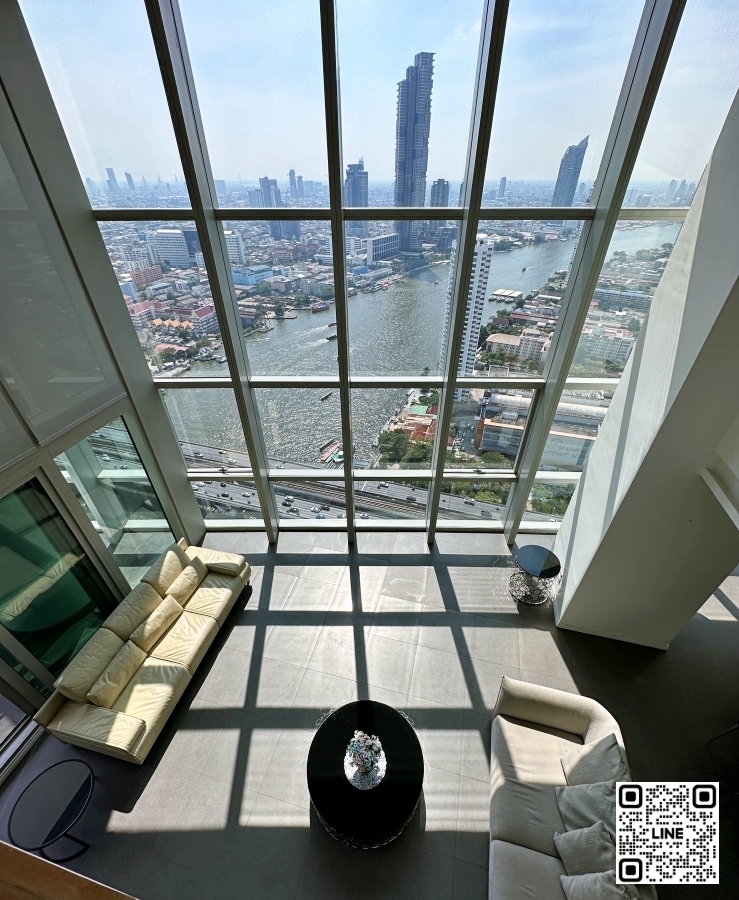 KT0306🌉The River🌅Duplex 328ตรม 4ห้องนอน 1ห้องแม่บ้าน ชั้นสูง วิวแม่น้ำเจ้าพระยา