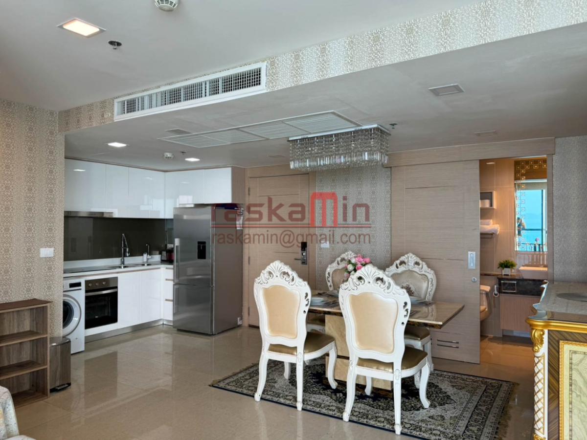 คอนโดให้เช่า วงศ์อมาตย์ ติดทะเล 2 ห้องนอน พัทยา | The Palm Beach Wongamat