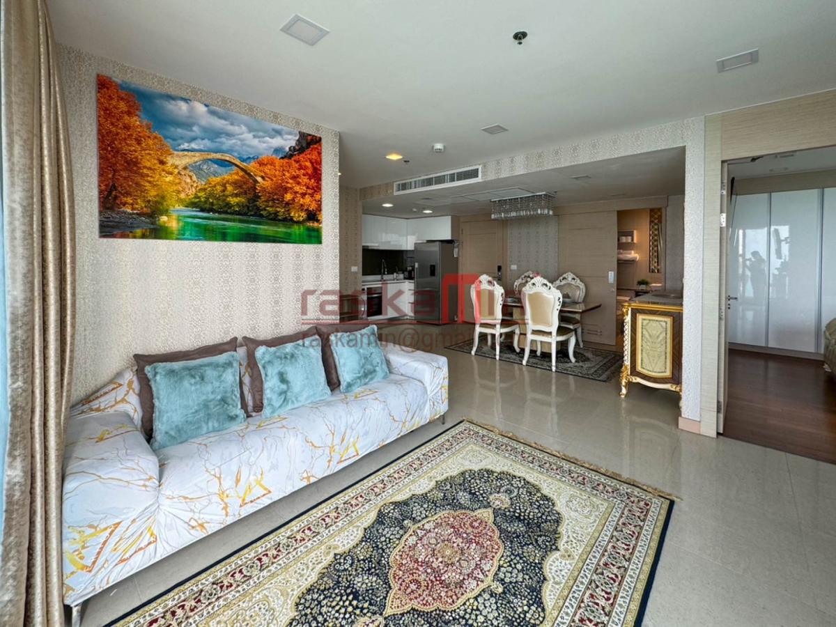 คอนโดให้เช่า วงศ์อมาตย์ ติดทะเล 2 ห้องนอน พัทยา | The Palm Beach Wongamat