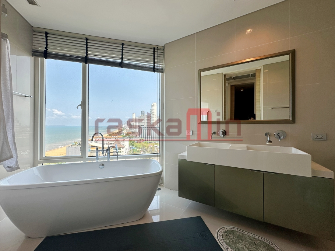 KT0329🏖️Reflection Jomtien🌅3ห้องนอน 1ห้องแม่บ้าน 217ตรม ตึกA ⛵วิวทะเล ระเบียงกว้าง