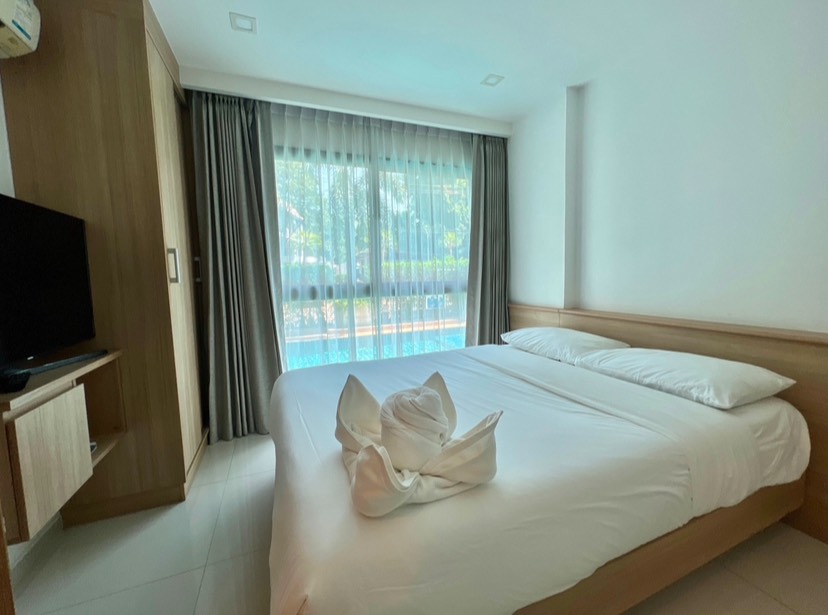KT0336🏖️City Garden Tropicana🌴1ห้องนอน 32ตรม ชั้น1 พร้อมเฟอร์นิเจอร์
