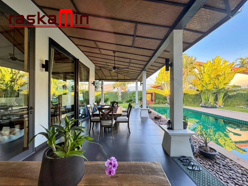 KT0244🏡บ้านนาเกลือ12🏰ใกล้ปราสาทสัจธรรม ที่ดิน 299ตรว บ้าน 220ตรม 3ห้องนอน 🏊สระว่ายน้ำ🌳สวนกว้างมาก