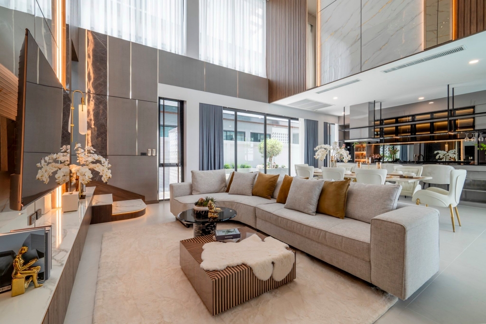 KT0342🏡พูลวิลล่ามาบประชัน Ultra Luxury 850ตรม 5ห้องนอนใหญ่🛋️พร้อมเฟอร์นิเจอร์🏊‍♂️สระว่ายน้ำ