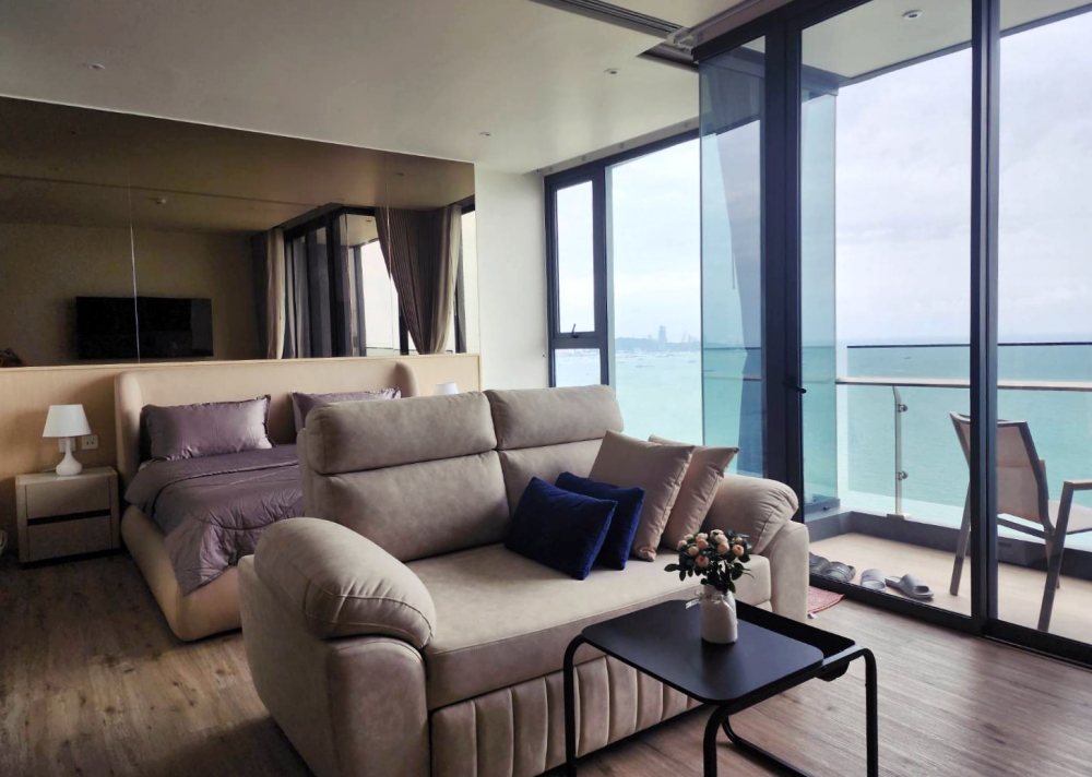 KT0363🦀AROM วงศ์อมาตย์🏖️1ห้องนอน 47.6ตรม ชั้น42🌊วิวทะเล พร้อมเฟอร์นิเจอร์