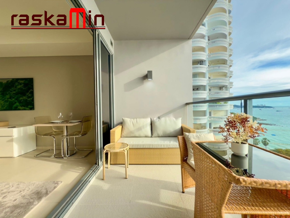 KT0350🏄‍♂️Zire Wongamat🏖️STUDIO 38ตรม ตึก A ชั้นกลาง พร้อมเฟอร์นิเจอร์🌊วิวทะเล