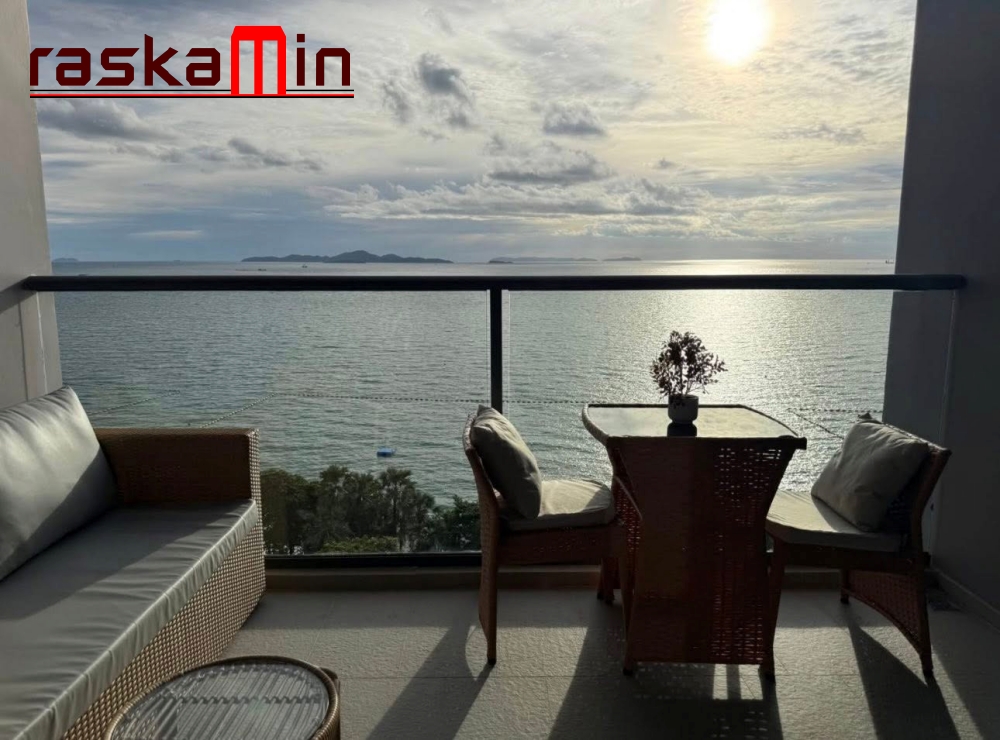 KT0350🏄‍♂️Zire Wongamat🏖️STUDIO 38ตรม ตึก A ชั้นกลาง พร้อมเฟอร์นิเจอร์🌊วิวทะเล